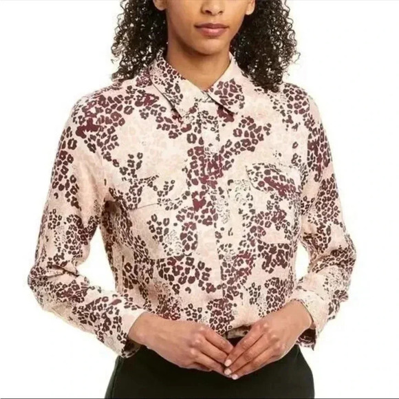 Equipment Femme Silk Blend Button Down Blouse - Picture 1 of 5